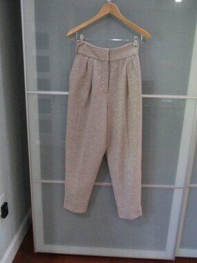 Vntg Cullinane Pleated High Waist 100% Wool Pants